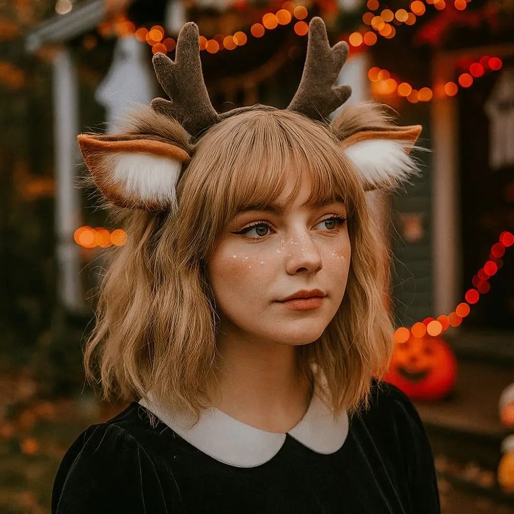 Reindeer Antlers Headband - Diadema con orejas de ciervo y