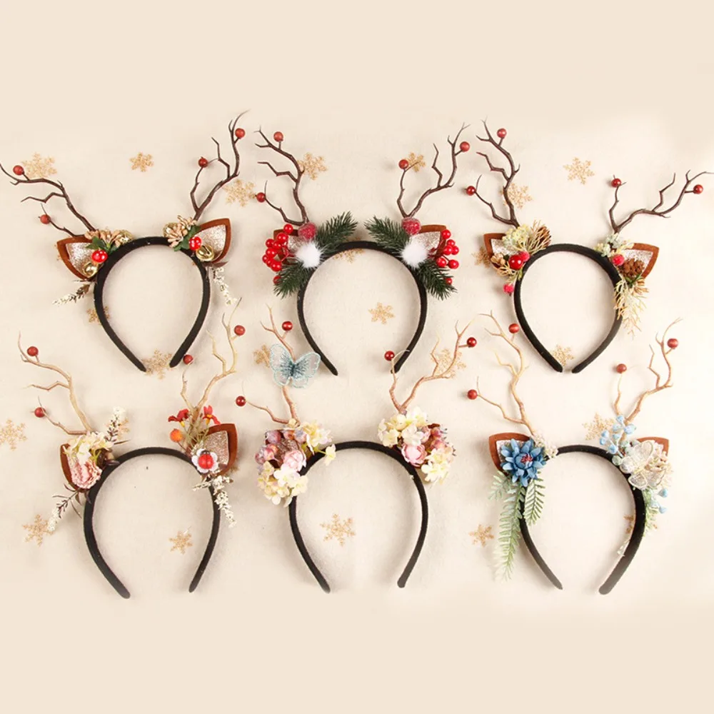 Diadema navideña con forma de  - Reindeer Antlers Headband reseña y precio