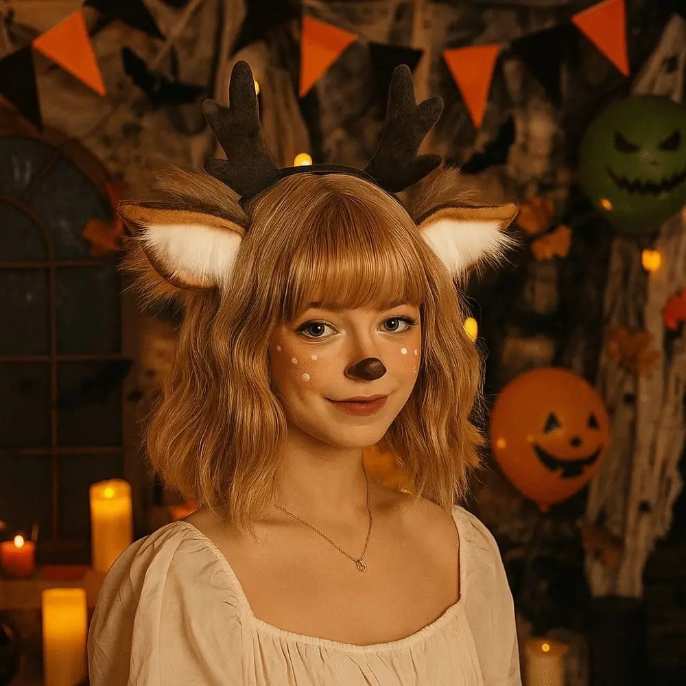Diadema con orejas de ciervo y - Reindeer Antlers Headband reseña y precio